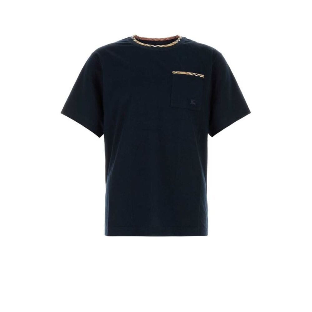 Burberry Men Midnight Blue Cotton T-Shirt